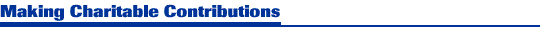 Making Charitable Contributions